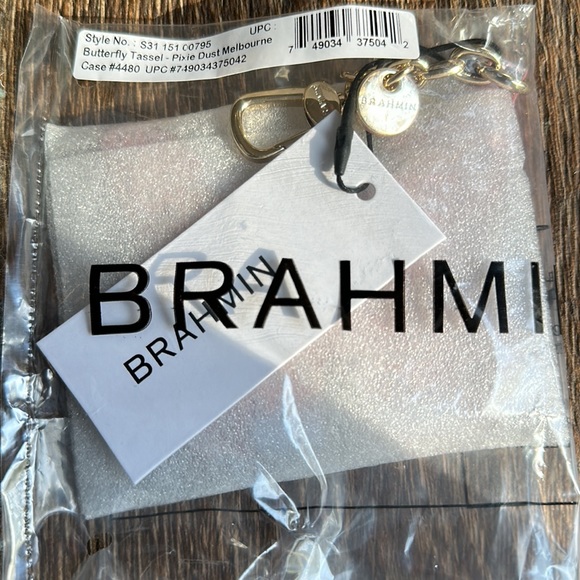 NWT Brahmin PINK Pixie Dust Butterfly Tassel 🦋 - Picture 6 of 9